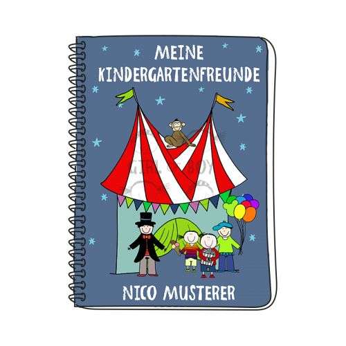 Freundebuch Kindergarten personalisiert mit Name bedruckt
